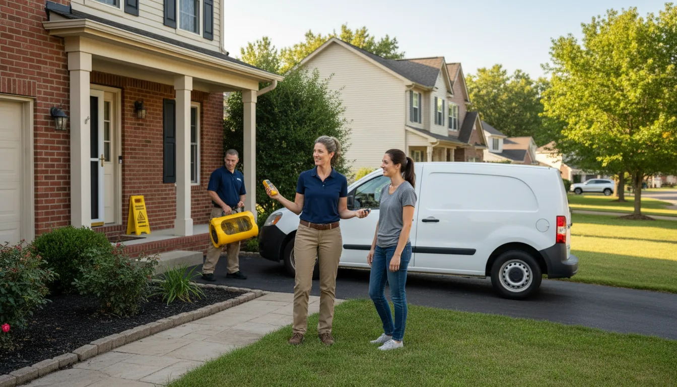 Residential water damage restoration in Beaver Crossing, NE